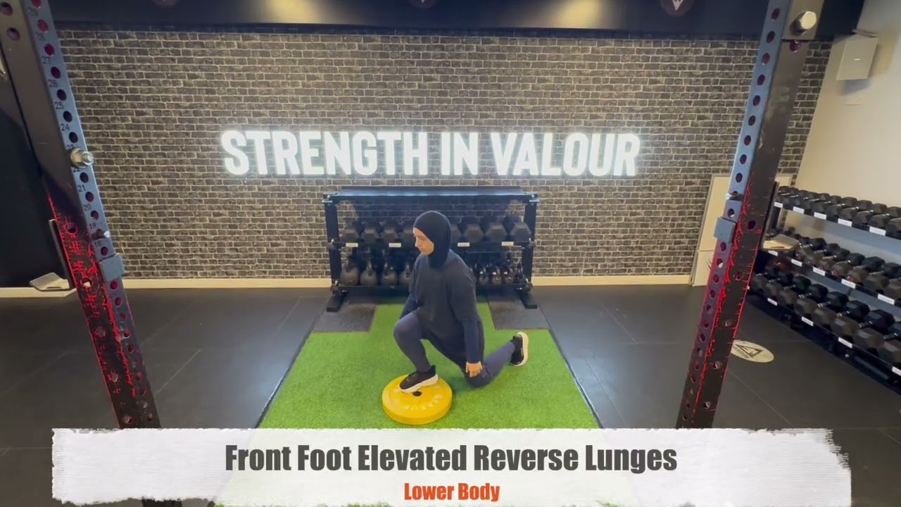 Front Foot Elevated Reverse Lunges