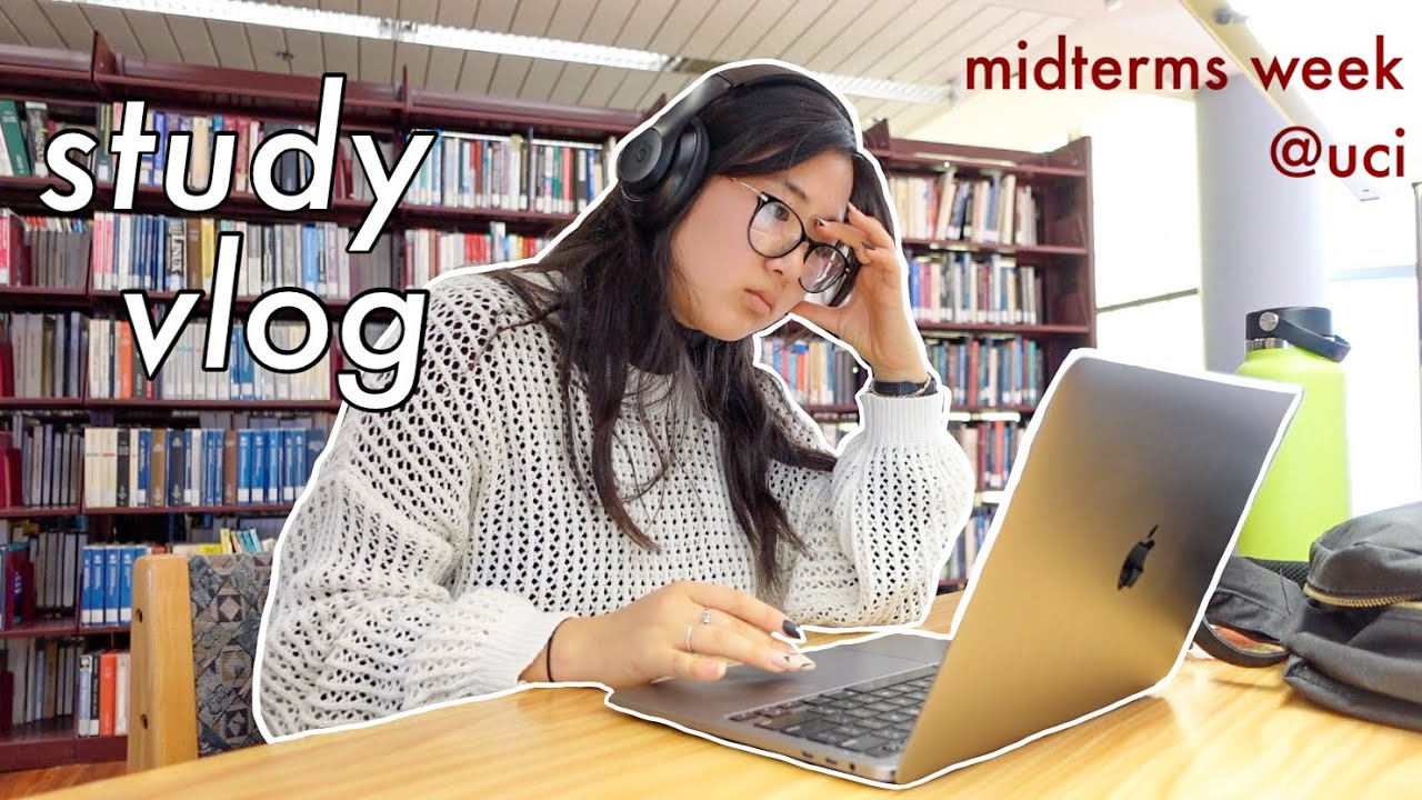 COLLEGE VLOG 📚: studying for midterms at uci, food, friends