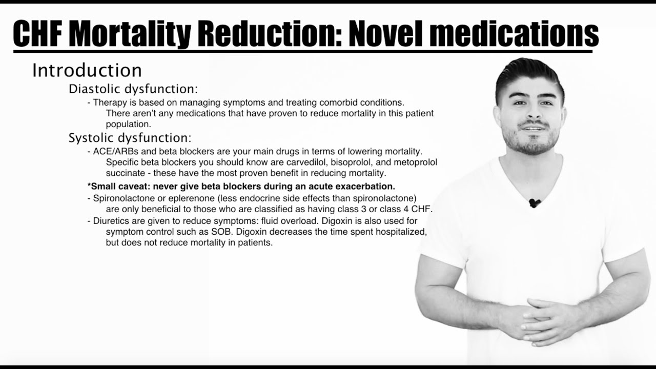 CHF Mortality Reduction: Ivabradine and Sacubitril-Valsartan