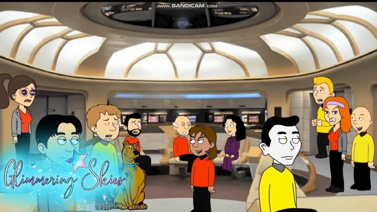 Caillou, Dora And The Scooby Doo Gang Go On Star Trek: TNG #goanimate #doragetsgrounded #caillou
