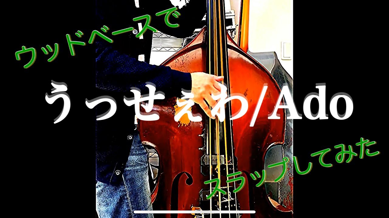 【ウッドベース】で「うっせぇわ / Ado」をスラップしてみた