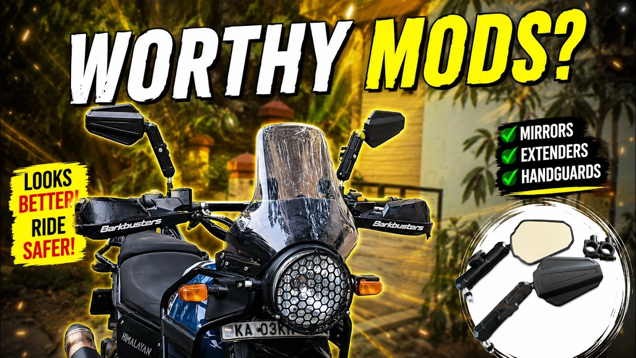 Let's review budget mods | Sparify mirrors and Art of motorcycles handlebar