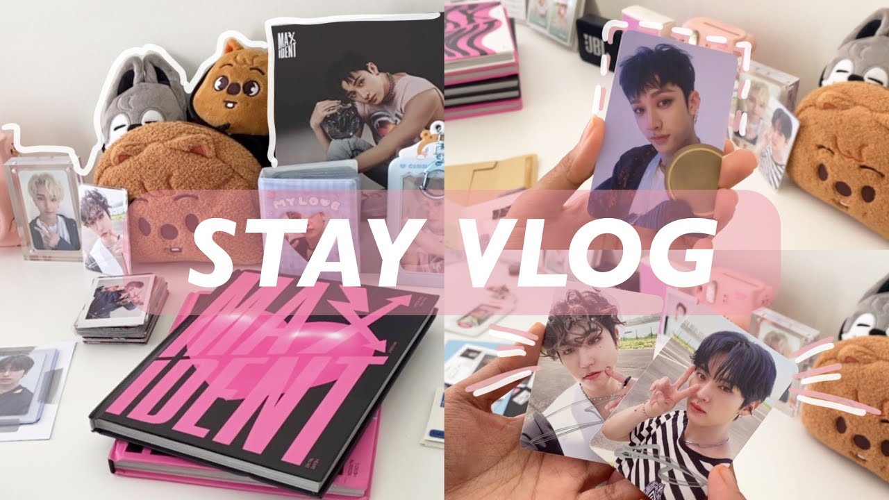 stay vlog // unboxing skzshop maxident signed pcs and opening stray kids mail 📮