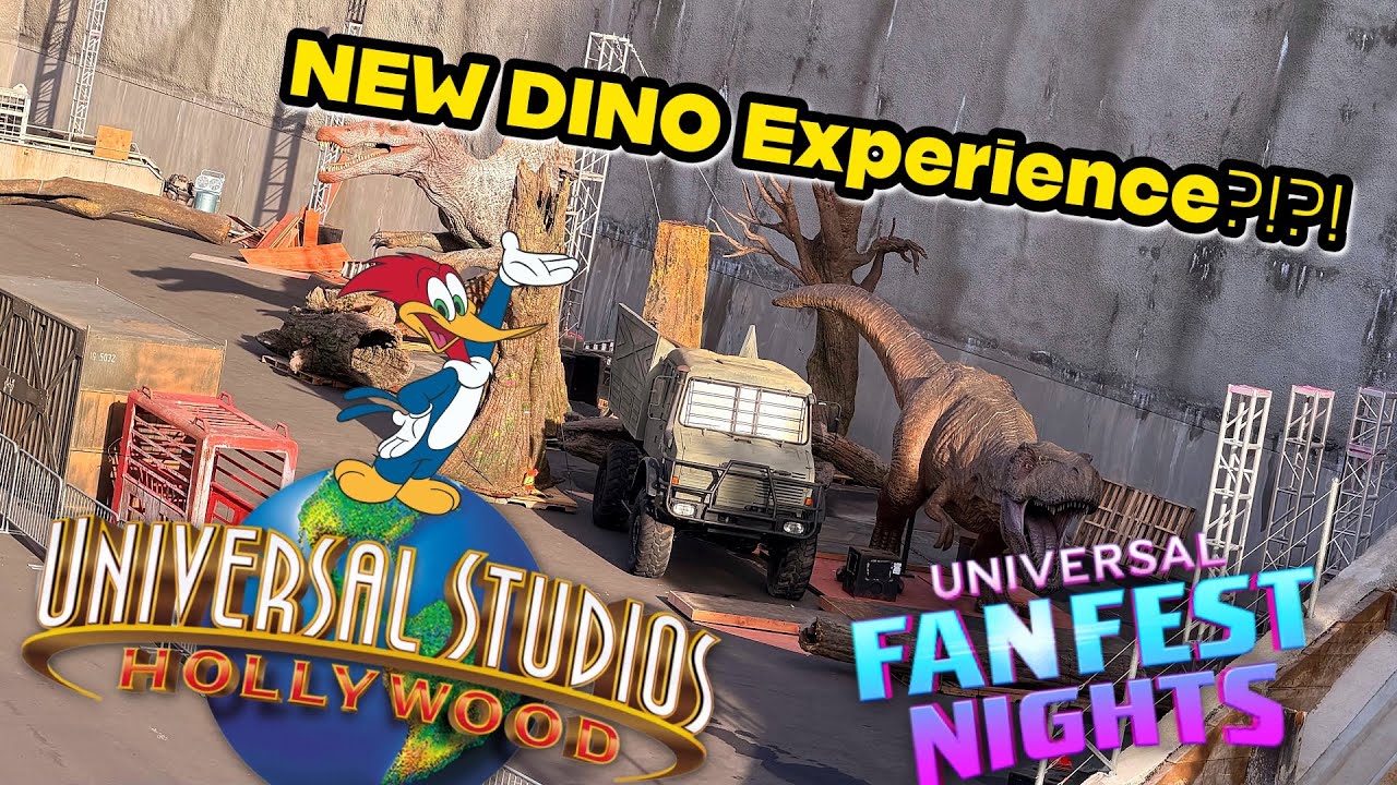 Dinosaurs have Arrived at the Lower Lot of Universal Studios Hollywood Update?!?