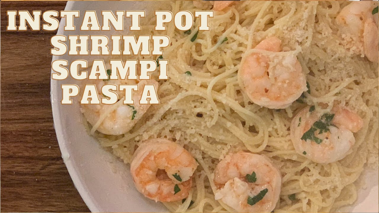 INSTANT POT SHRIMP SCAMPI PASTA | ONLY 3 MINUTES COOKTIME