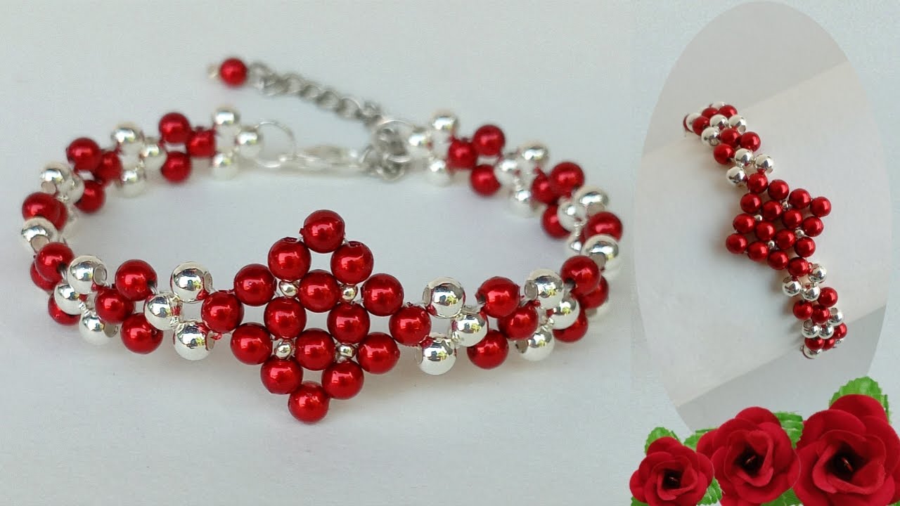 Bracelet making || Bracelet making with beads || How to make bracelet at home || Handmade bracelet