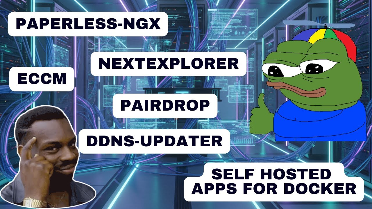 🚀 Docker pełen narzędzi: NextExplorer, PairDrop, Paperless-NGX, DDNS-Updater, ECCM | SELF-HOSTED