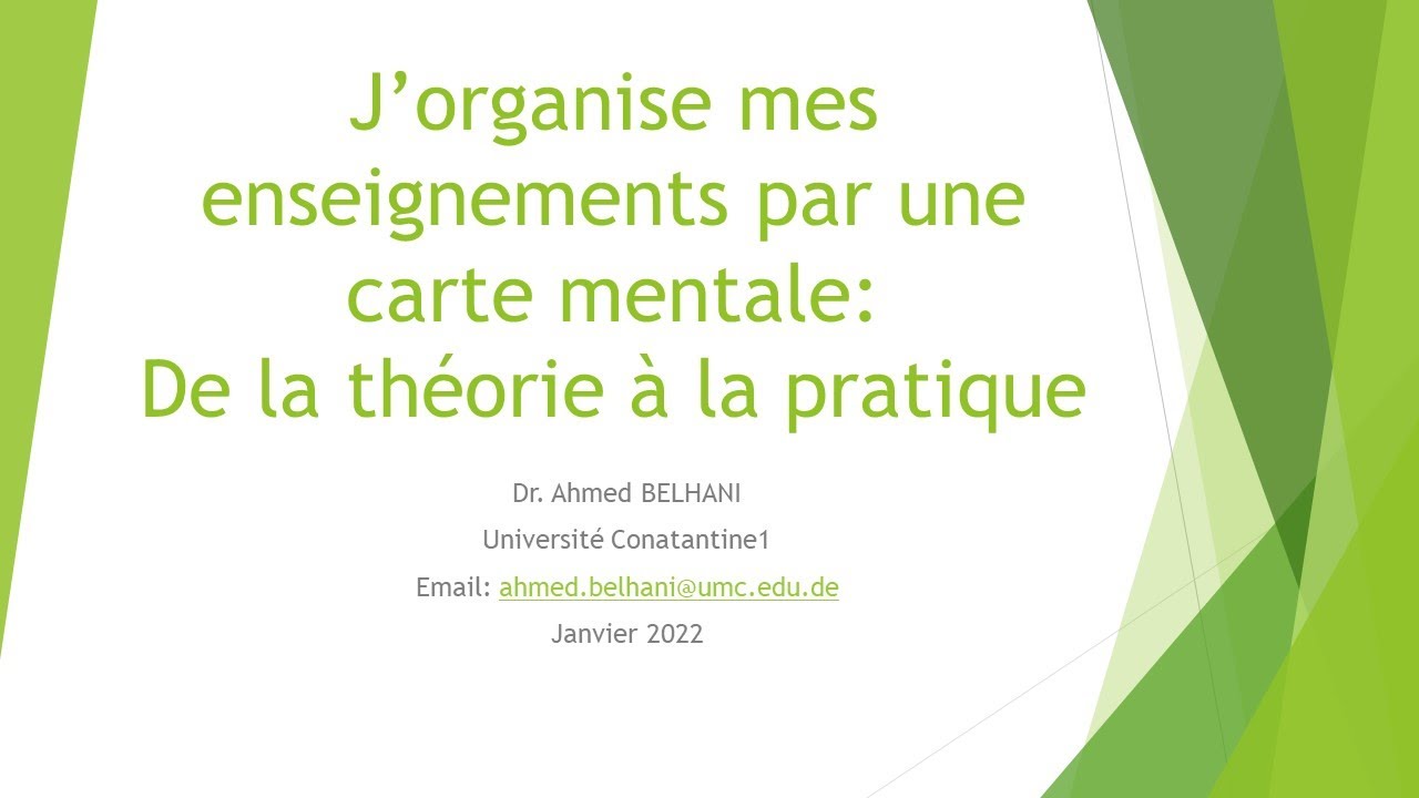 J'organise mes enseignements par une carte mentale: utilisation des logiciels