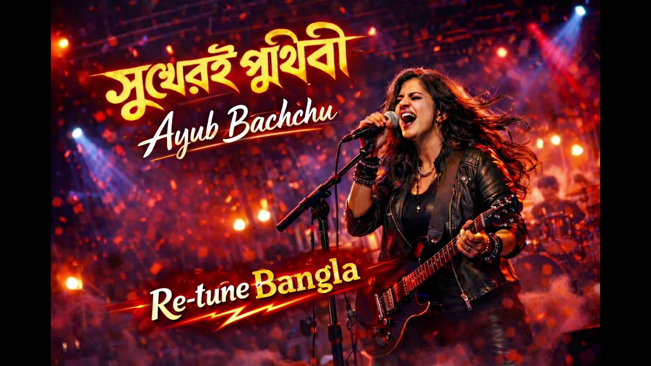 সুখেরই পৃথিবী - Sukheri Prithibi | Ayub Bachchu | Female Cover by Re-tune Bangla l Rock Version 