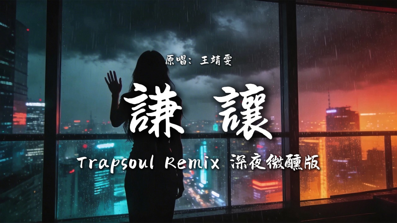 謙讓 Emo TrapSoul Cover (女聲版) | Remix Music Make【動態歌詞】 深夜微醺版