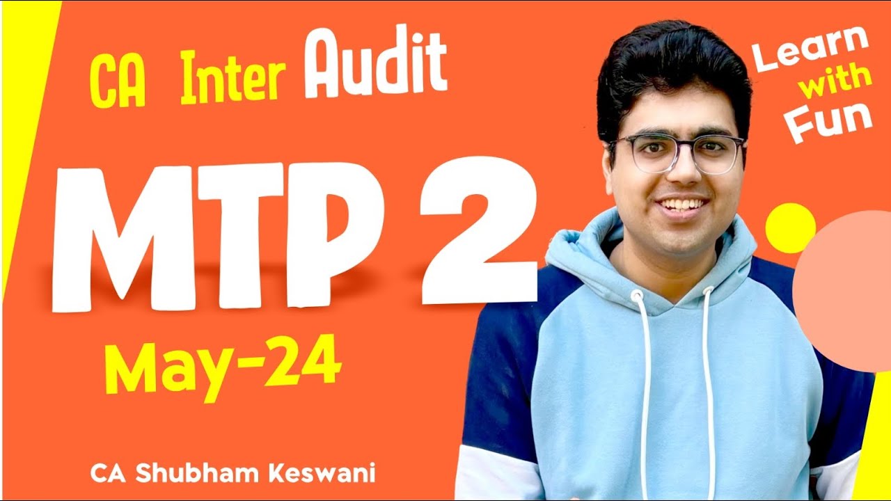Target 60+ | CA Inter Audit MTP 2 Discussion | CA Shubham Keswani (AIR 8)