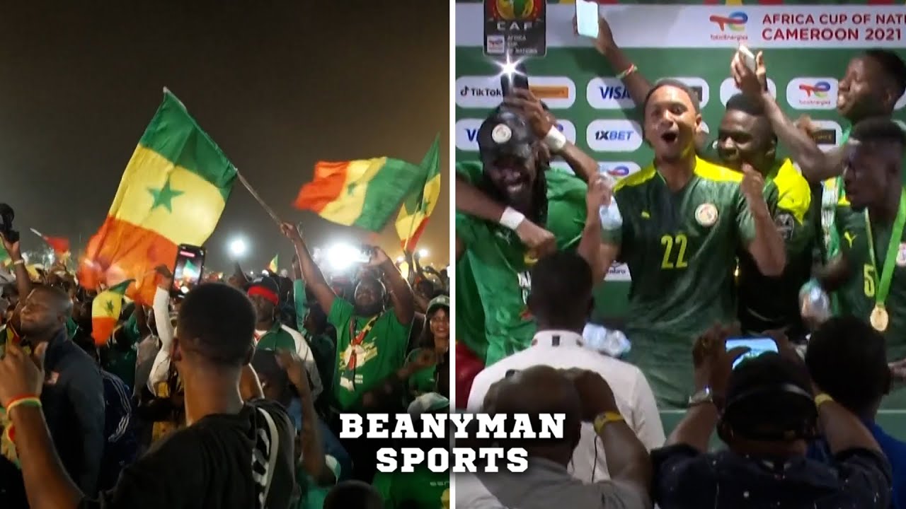 Senegal celebrates wildly after Africa Cup of Nations final victory over Egypt