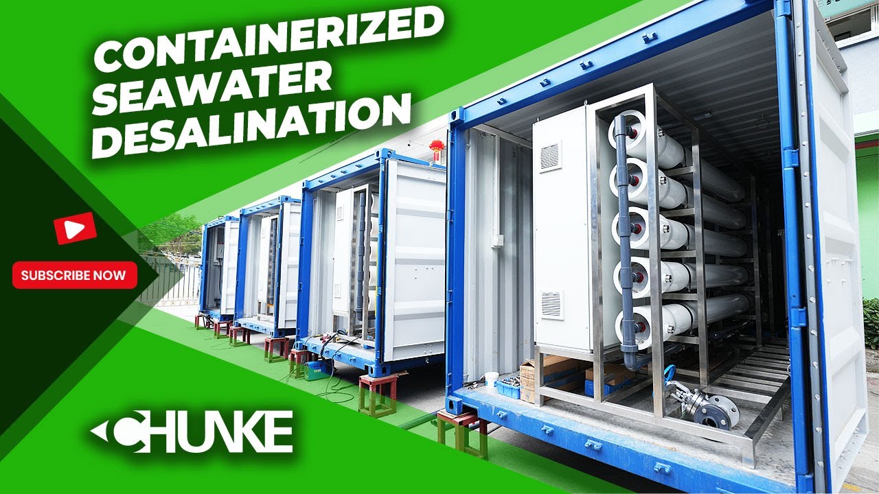 240 m3/day Containerized Reverse Osmosis Sea Water Desalination System SWRO for Resort and Hotels