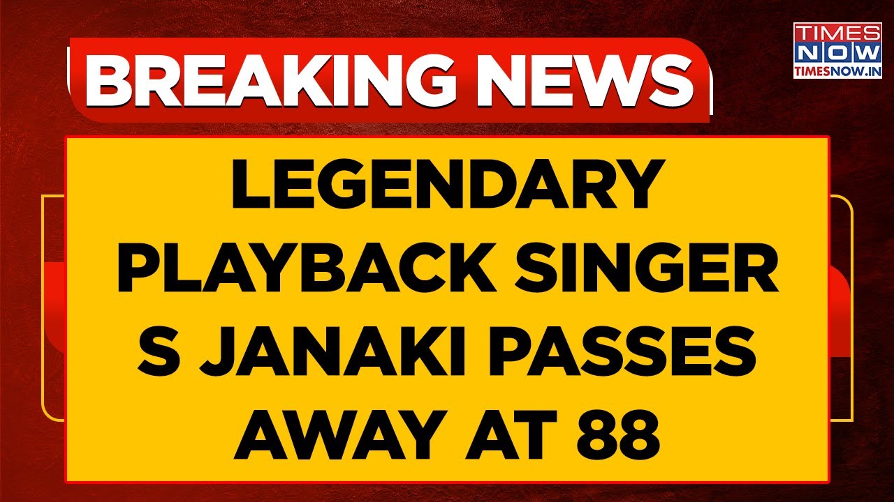 Legendary Playback Singer S Janaki Passes Away At 88, End Of An Era In Indian Music