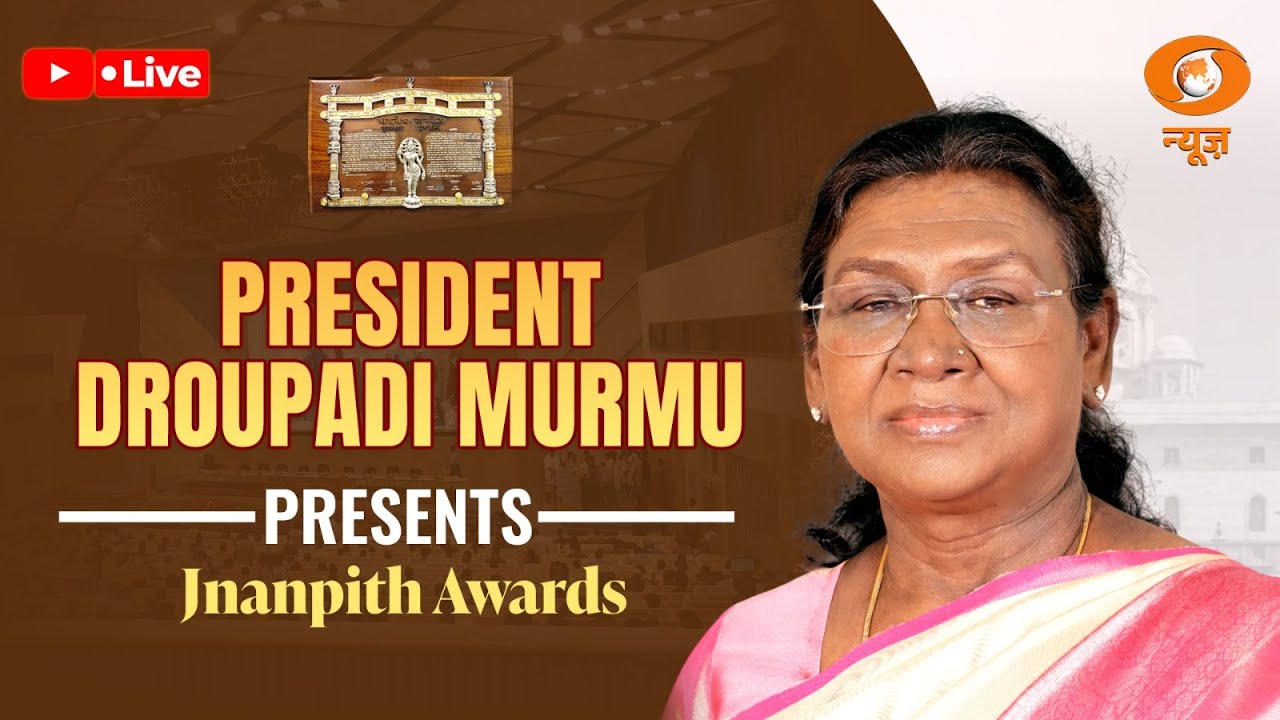 LIVE: President Droupadi Murmu presents Jnanpith Awards at Vigyan Bhawan, New Delhi