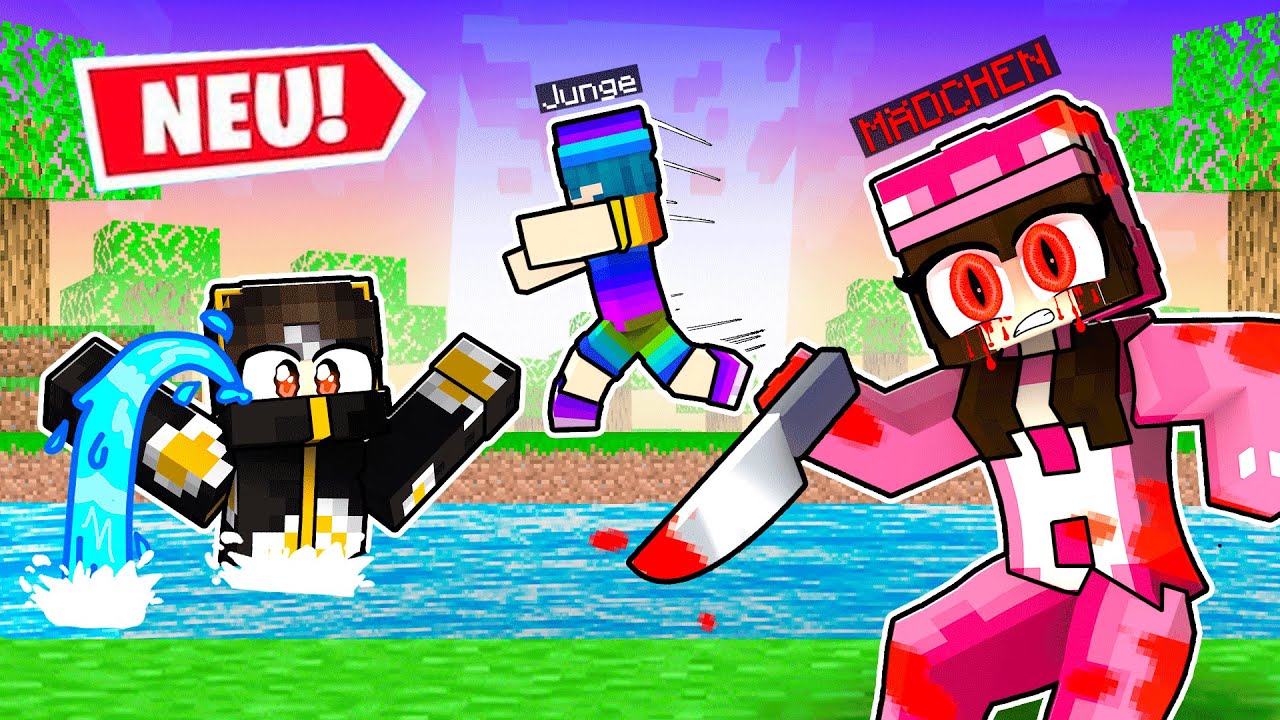 dieses MÄDCHEN ist GEFÄHRLICH! (Minecraft Murder Modus)