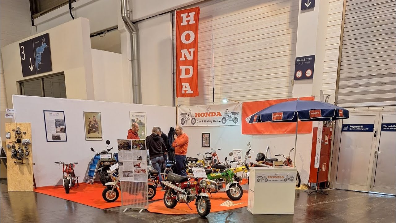 Live vom Clubstand der Honda Dax & Monkey IG e.V. Auf der Techno Classica 2024