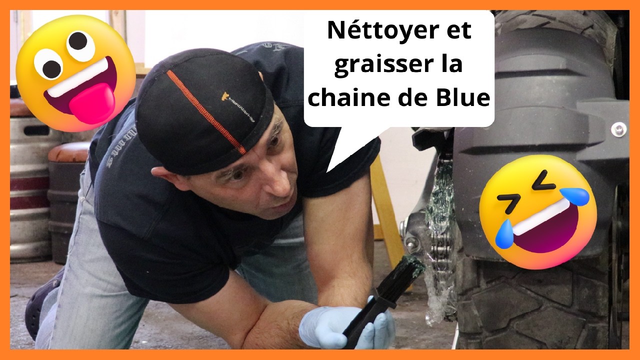 Pan America 1250, Nettoyage et graissage de chaine.