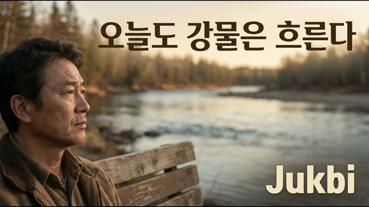 오늘도 강물은 흐른다 - Jukbi 죽비 | Acoustic Folk Ballad | 치유와 희망의 노래