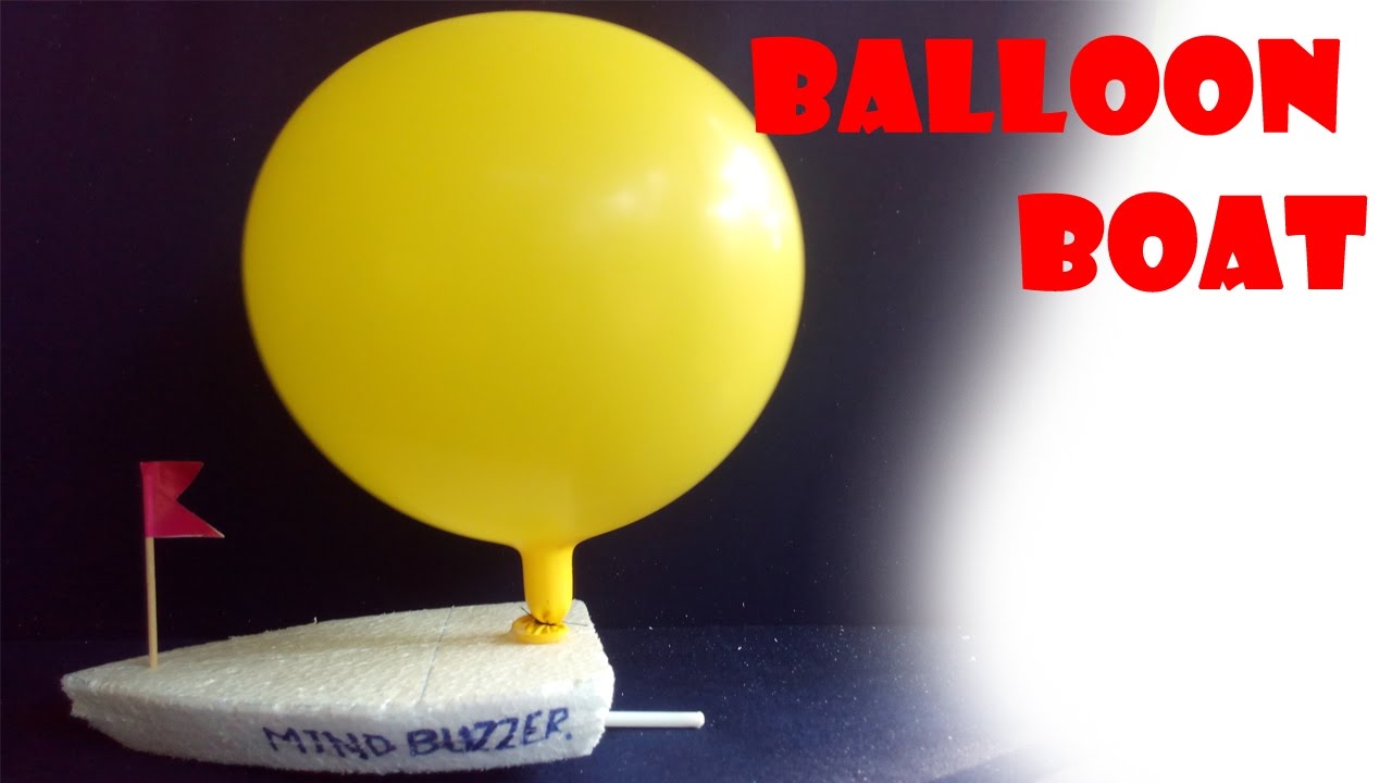 how to make balloon powered boat at home very easy
