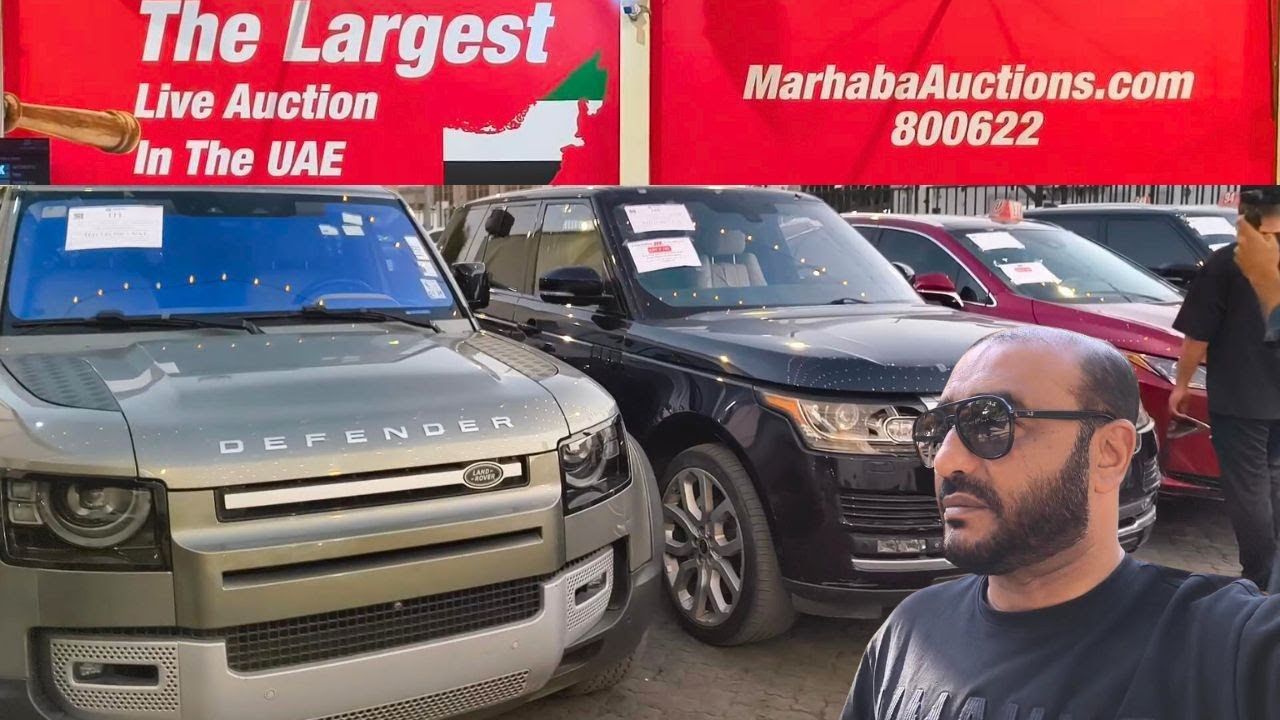 Live Car Auction in Dubai || Marhaba Car Auction || Tour with Tahir