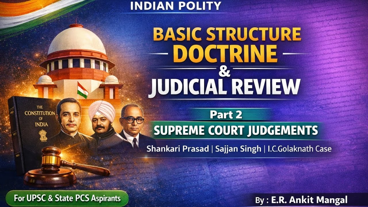 Basic Structure Doctrine & Judicial Review | Supreme Court Judgements | Part 2 | Indian Polity 