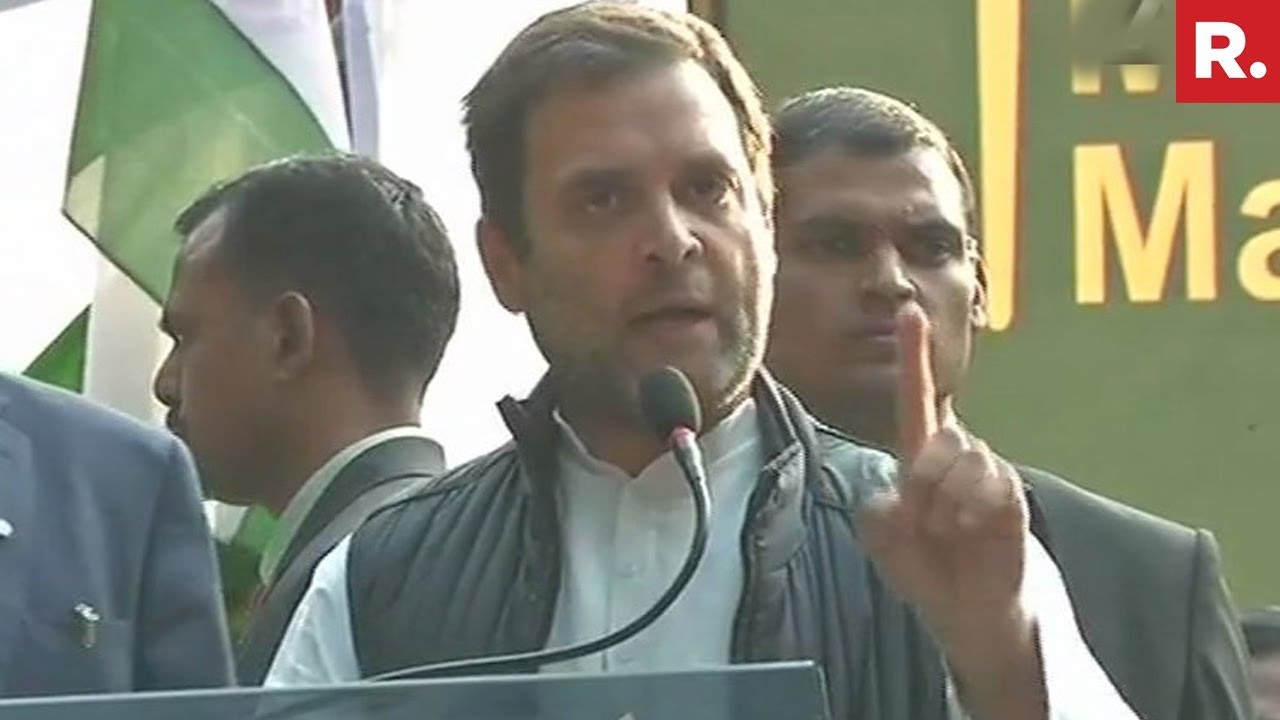 Congress President Rahul Gandhi Addresses Farmers' Rally In New Delhi