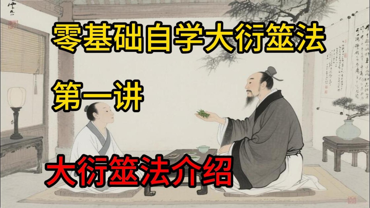 如远论易|大衍筮法第1讲易经中唯一记载的起卦方法