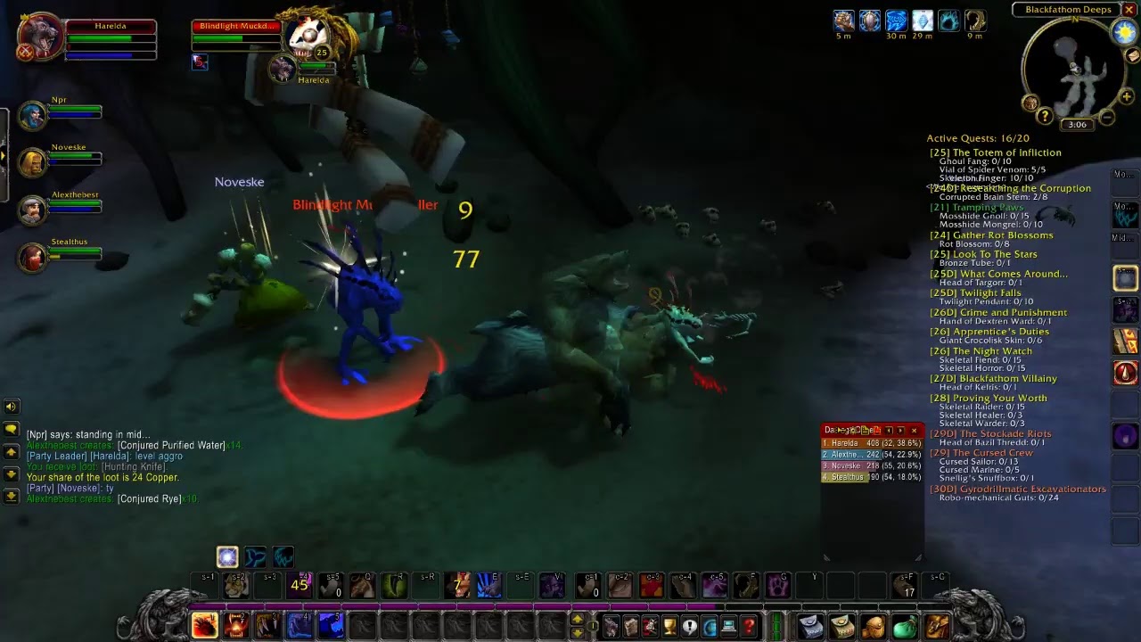 WoW classic: Feral druid tank BFD!