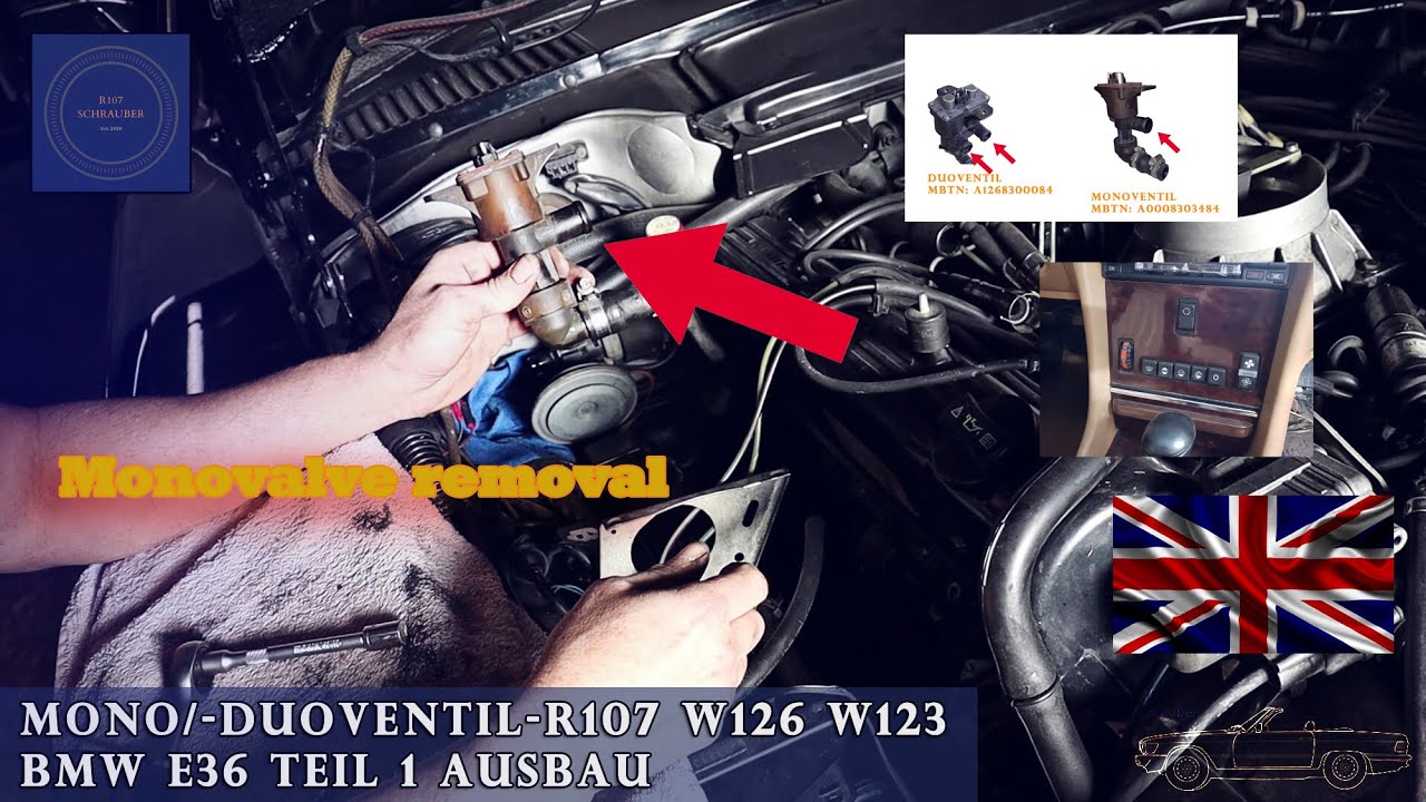 Remove mono/duo valve and check function Part 1 - Mercedes R107, W126, W123 BMW E24 E38 Ferrari