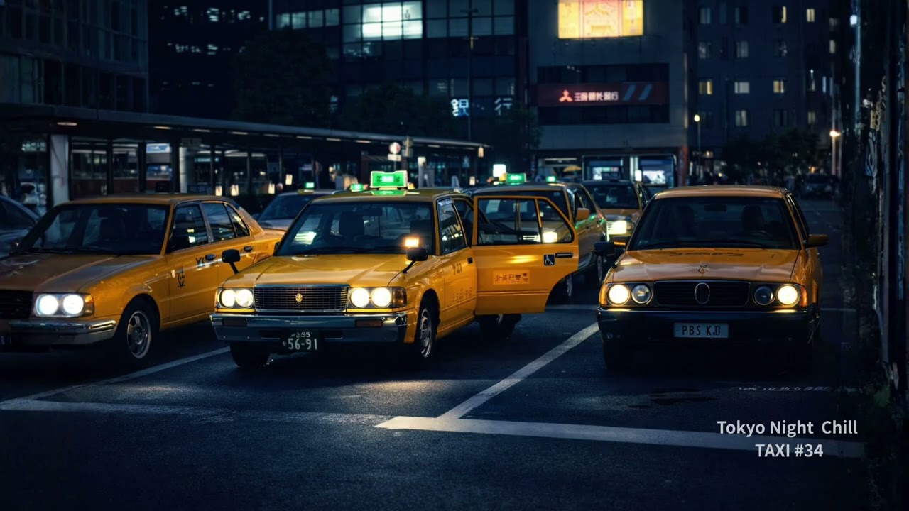 Tokyo Night Chill  TAXI #34 Minimal Lofi Instrumental (1 Hour)