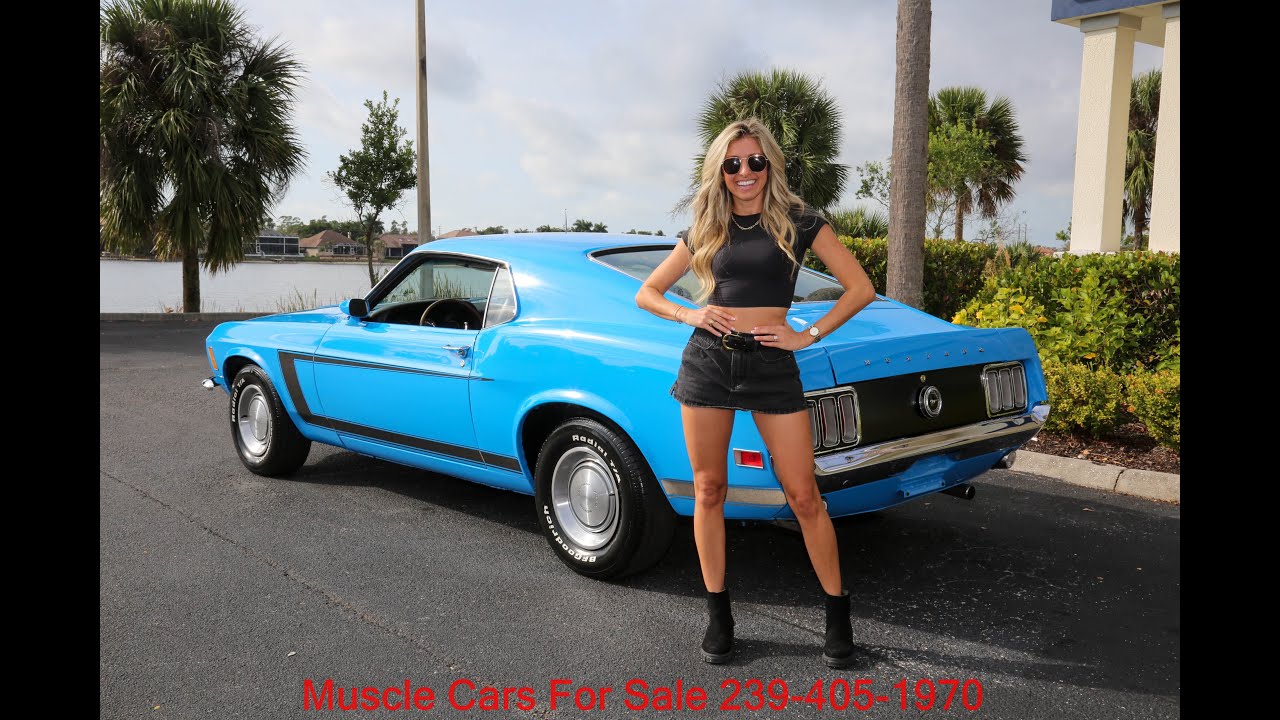 1970 Grabber Blue Mustang Fastback $44,500 www.musclecarsforsale