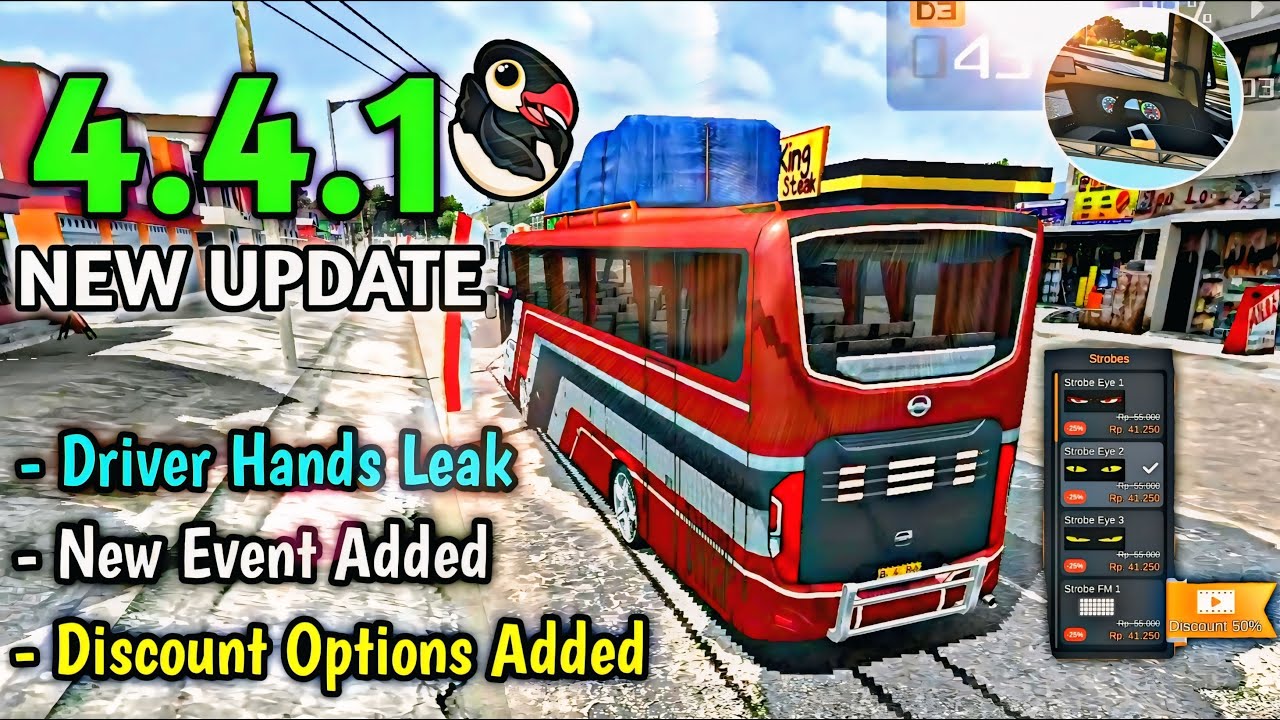 New Update 4.4.1| Secret Driver Hand Added! Bus Simulator Indonesia | Bus Game