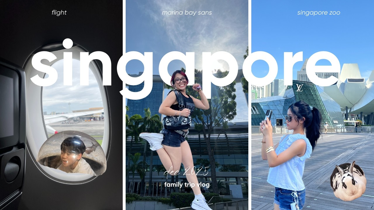 Singapore Vlog Part 1: flight, night markets, sightseeing, SG zoo!!
