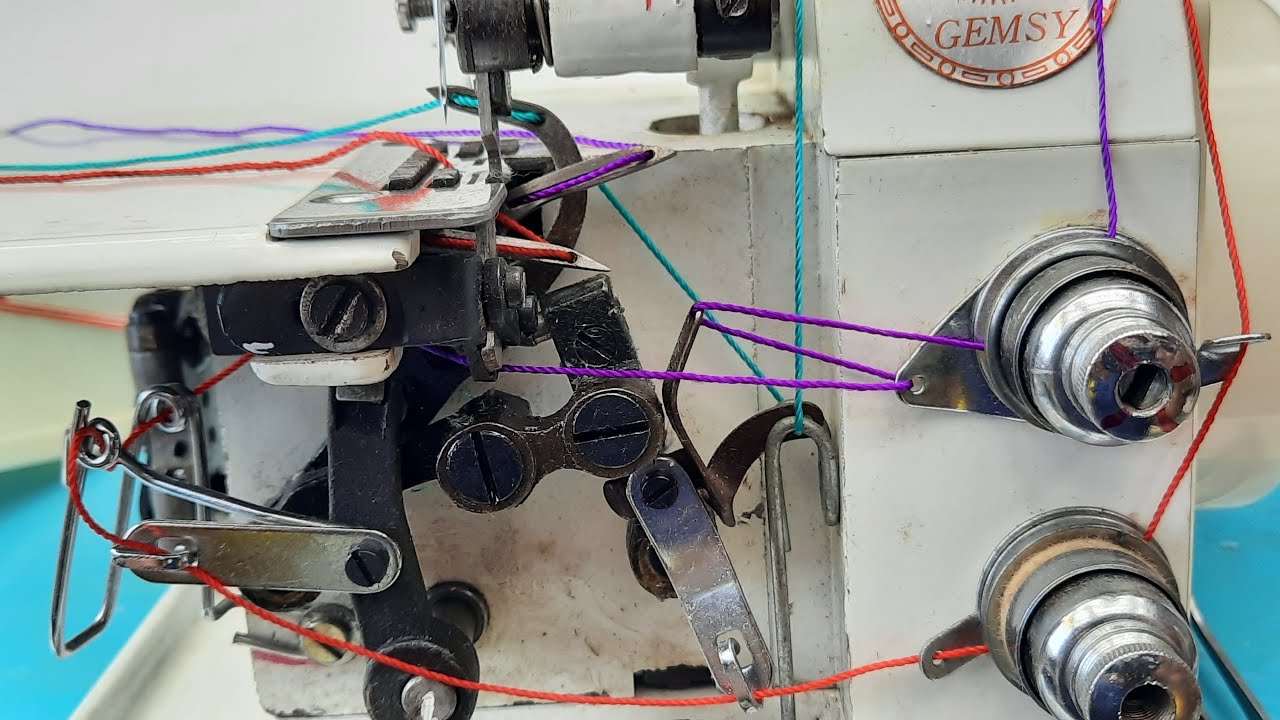Como Enhebrar mi Overlock 5 hilos FN 725