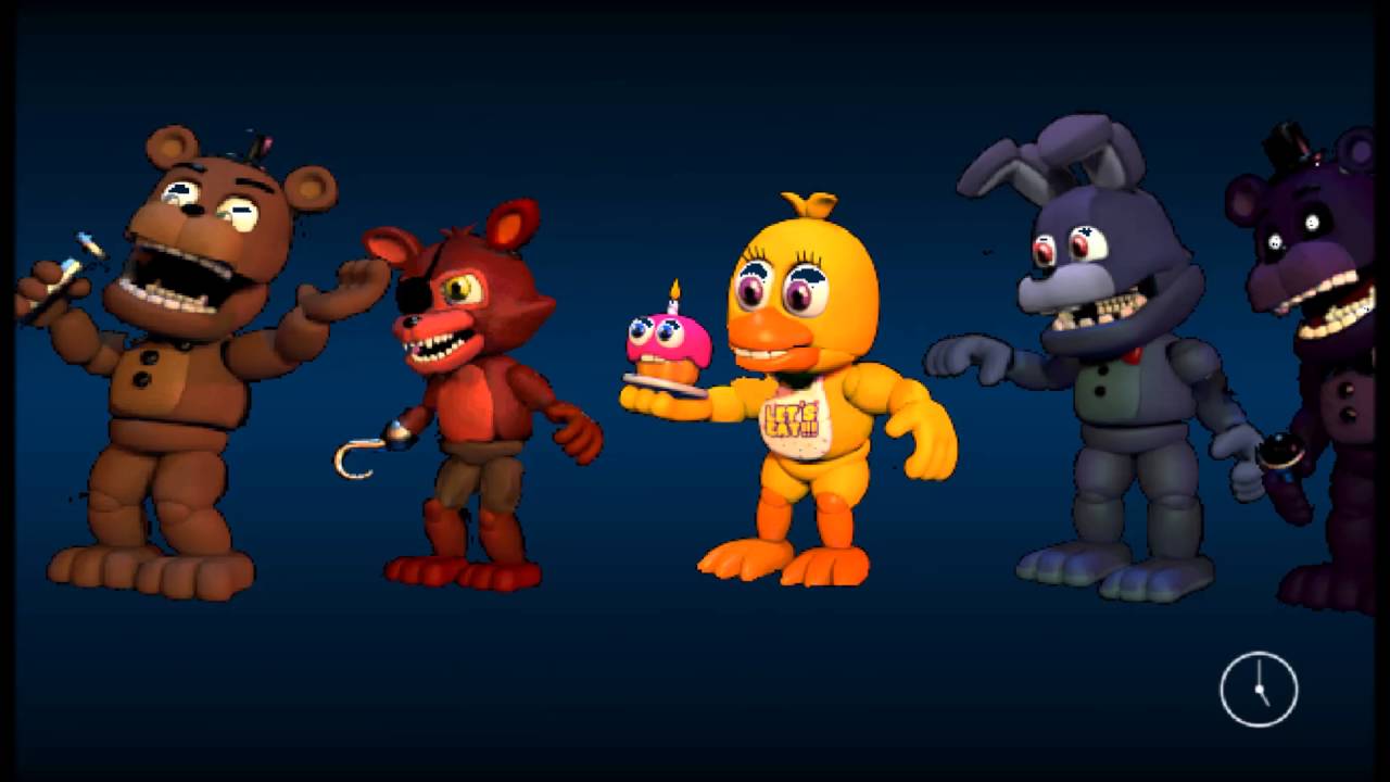 FNAF SONG II All Unwithered Adventure Animatronic's Voices