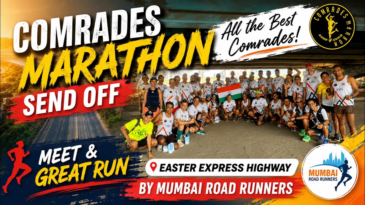 Comrades Marathon 2026 Send-Off Run 🇮🇳 | Mumbai Road Runners Wish Indian Athletes Good Luck!