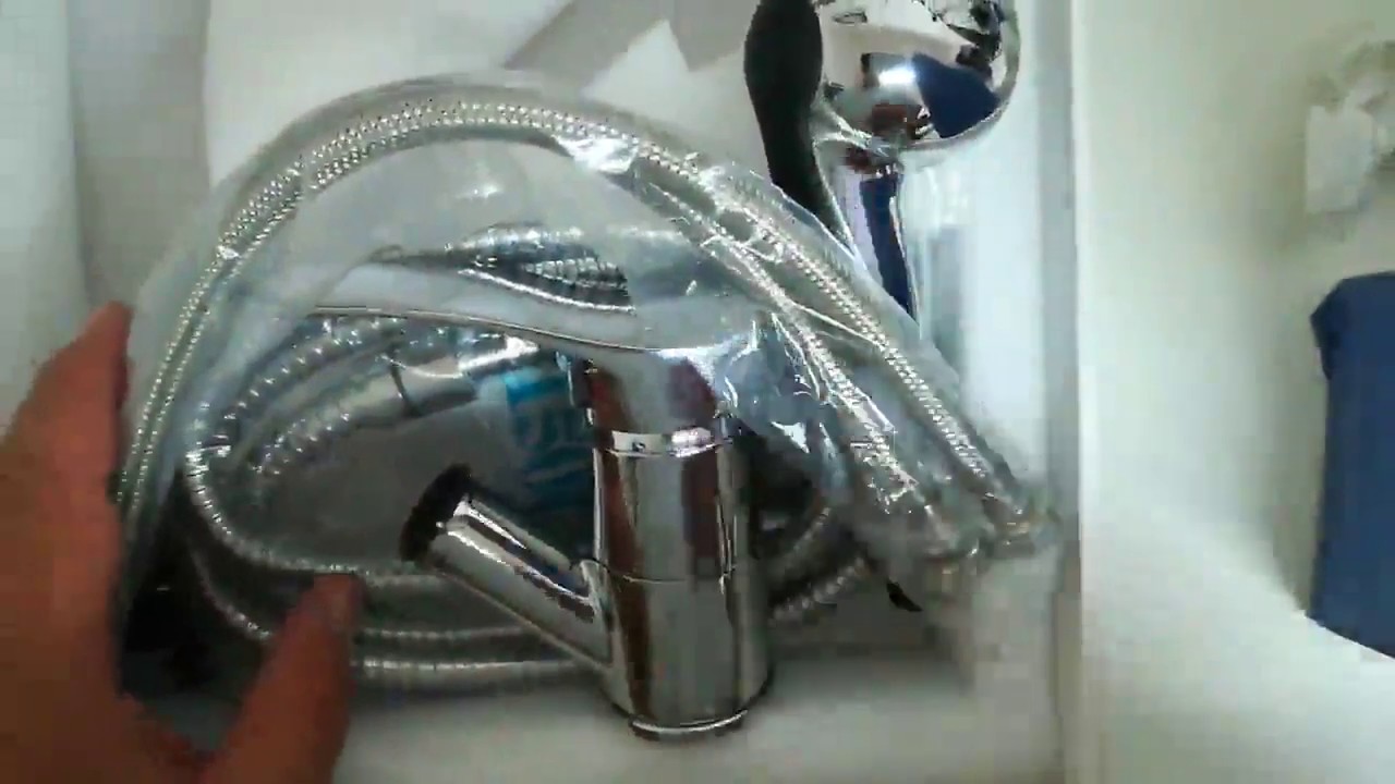 UUhome Rubinetto Doccetta Estraibile 2 Getti 360 ° Girevole Miscelatore Monocomando, UNA PERLA PER L