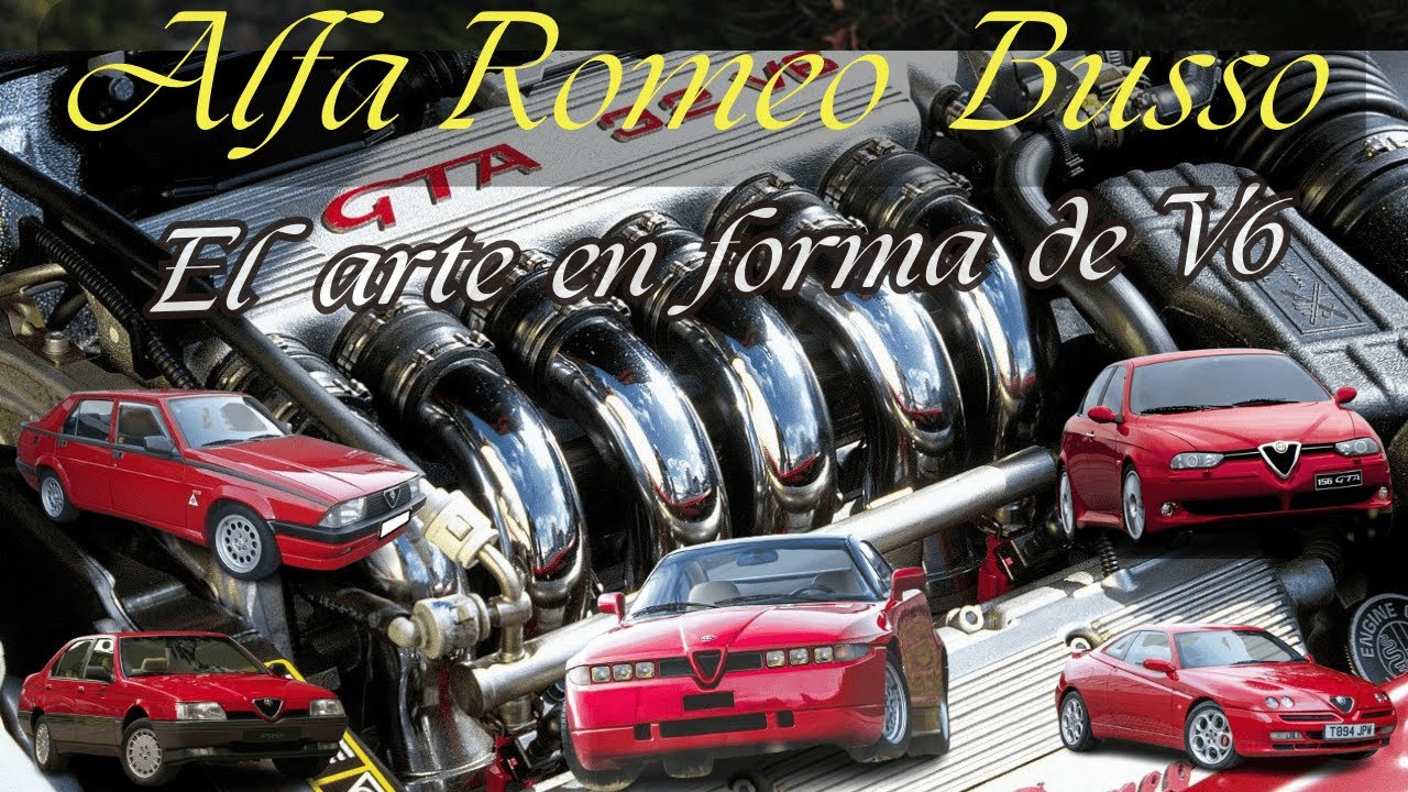 El motor V6 Busso de Alfa Romeo: Posiblemente la mecánica de 6 cilindros más melodiosa jamas creada.