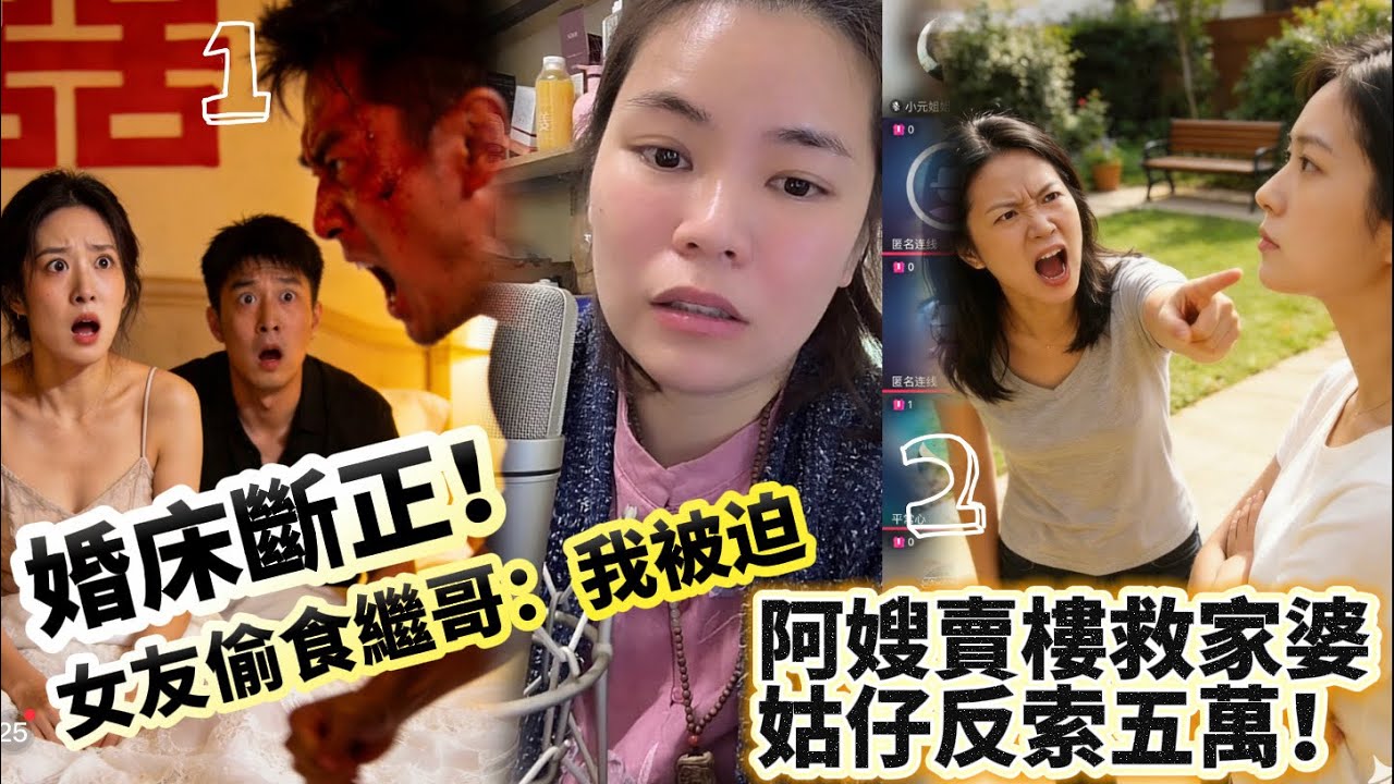 婚床斷正！女友偷食繼哥：我被迫/阿嫂賣樓救家婆 姑仔反索五萬！#情感 #廣東話 #情感故事 #分享 #婚姻 #諸事姐