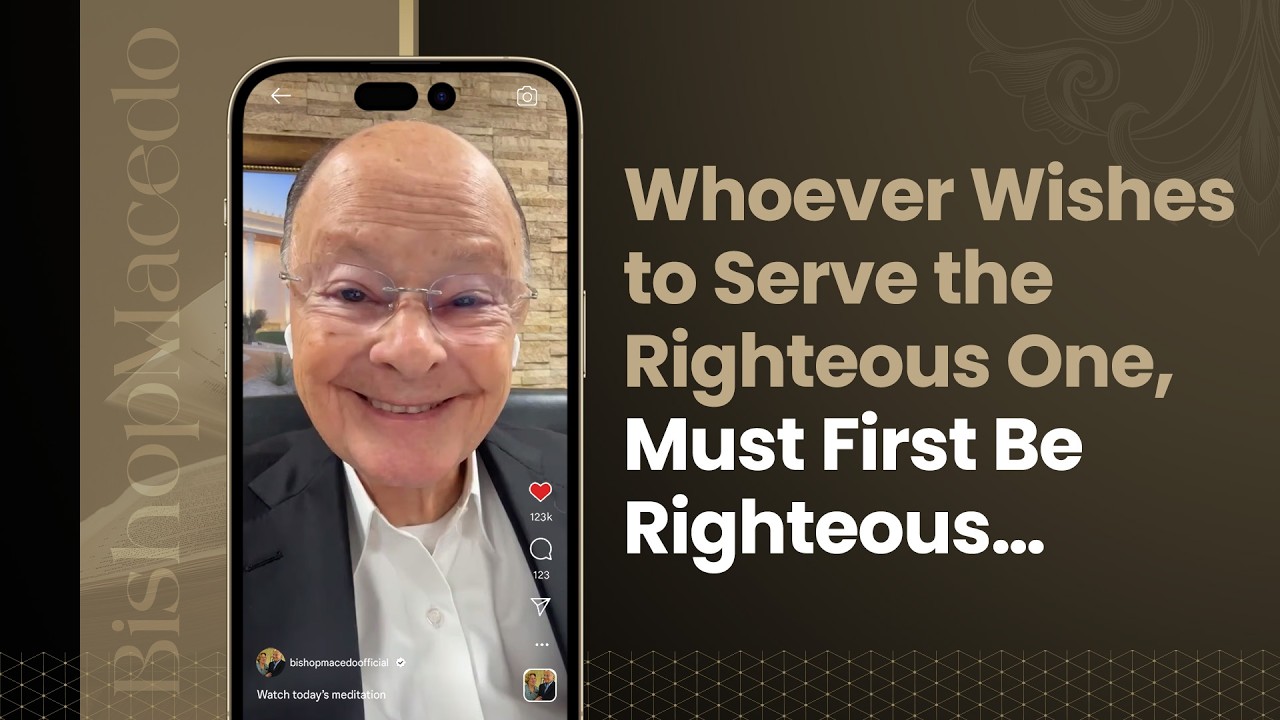 Whoever Wishes to Serve the Righteous One, Must First Be Righteous…