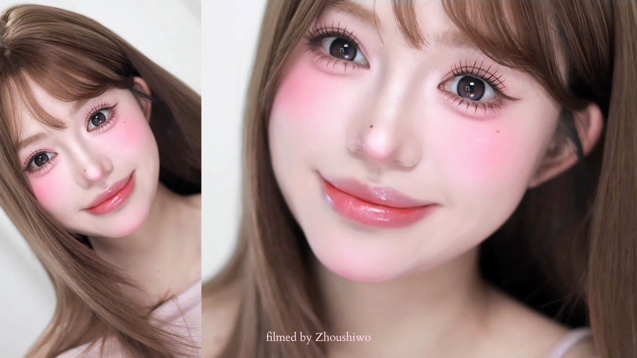 GRWM  INS Korean-Style Berry Makeup ♡ Ultra-Detailed Full Makeup Follow-Along Tutorial!