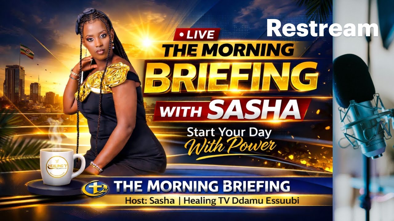🔴 LIVE | The Morning Briefing with Sasha, broadcasting on Healing TV Uganda – Ddamu Essuubi.