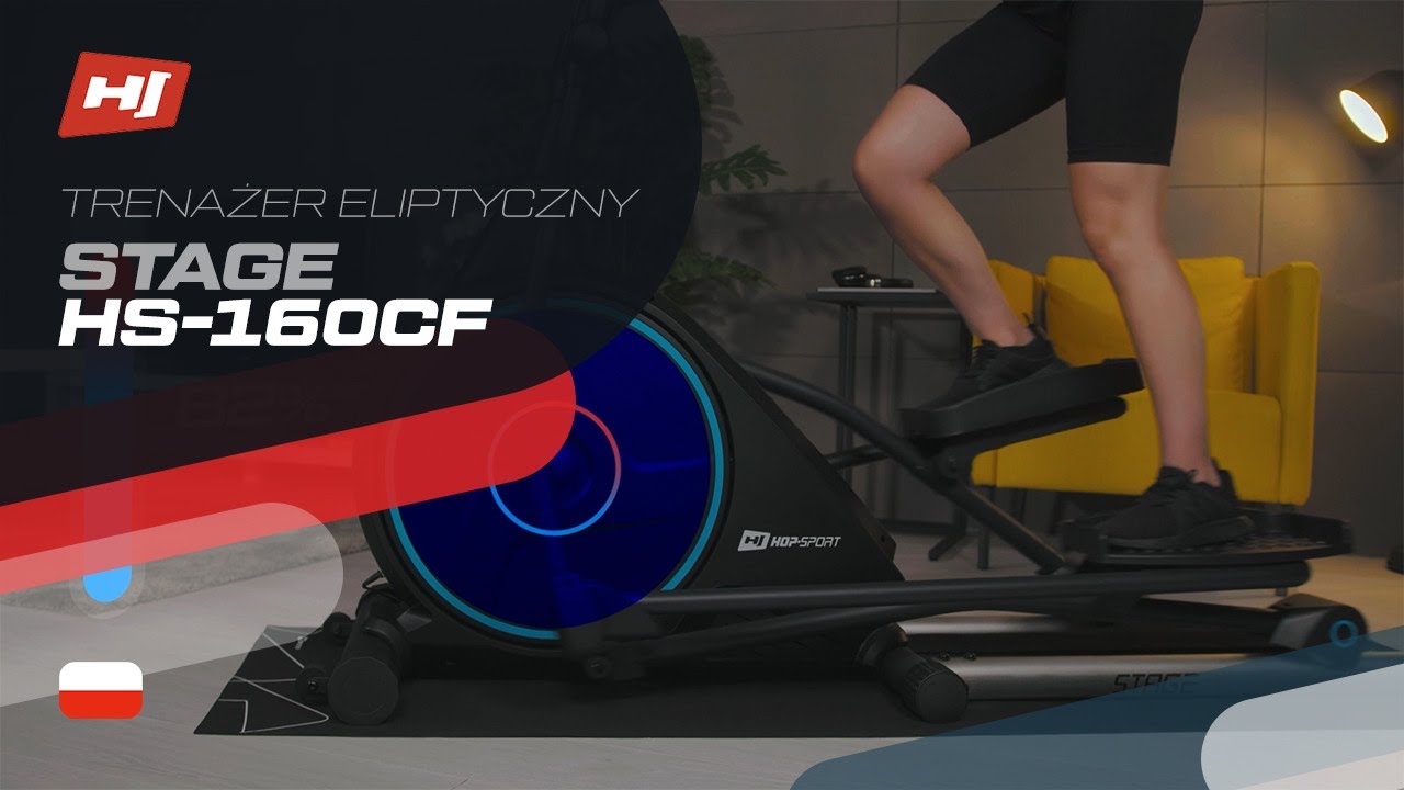 Trenażer eliptyczny elektryczno-magnetyczny HS-160CF Stage Hop-Sport