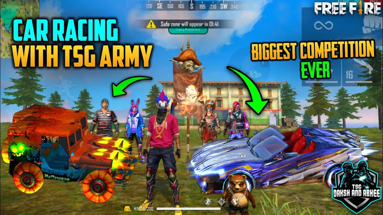CAR RACING WITH TSG ARMY || ALL TSG MEMBERS || BIGGEST COMPETITION EVER || WHO WON 🏆 ||