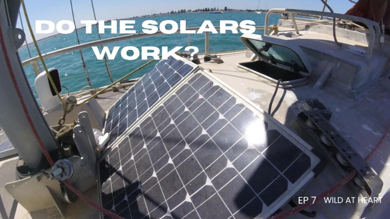 Testing the solars and bilge pump onboard our free aluminum boat- EP07 Sailing Wild at Heart