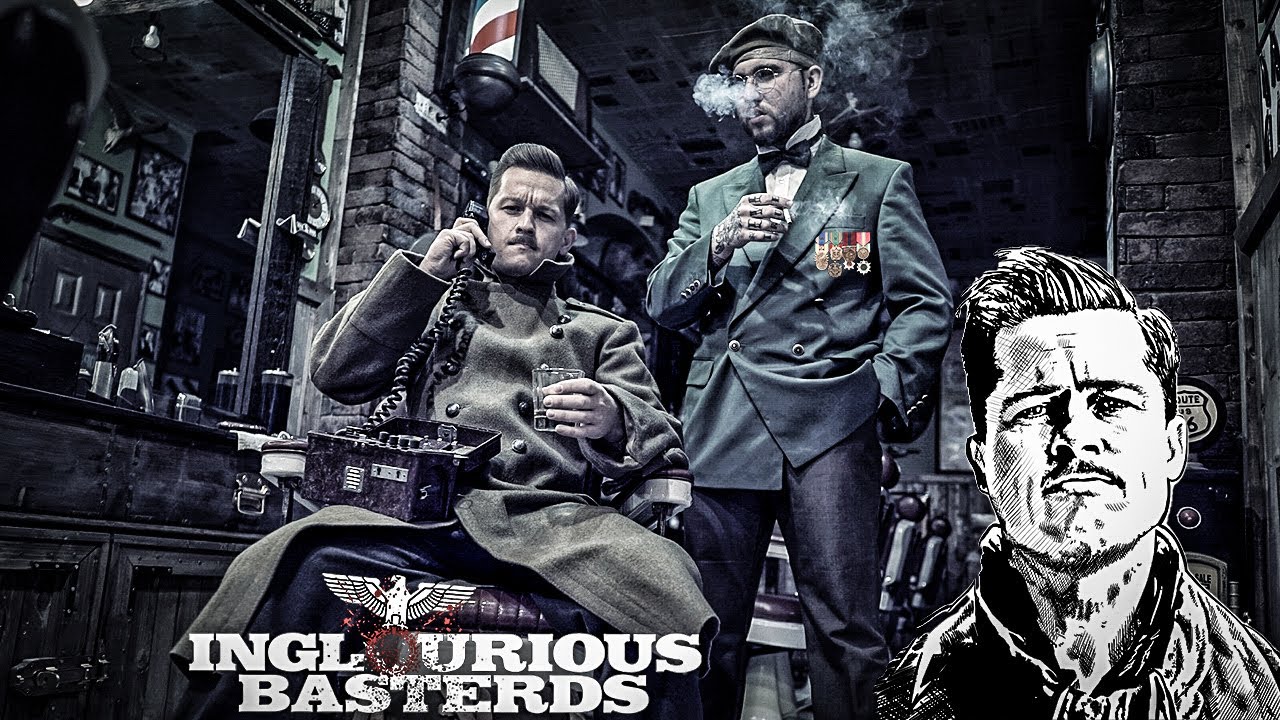 ASMR - How to Get BRAD PITT HairStyle - INGLORIOUS BASTARDS - LT. Aldo Raine - Old School BarberShop