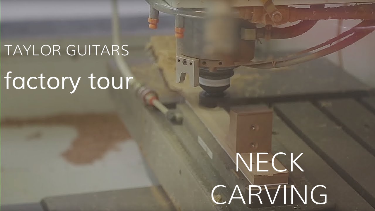 Taylor Guitars Factory Tour  •  Neck Carving