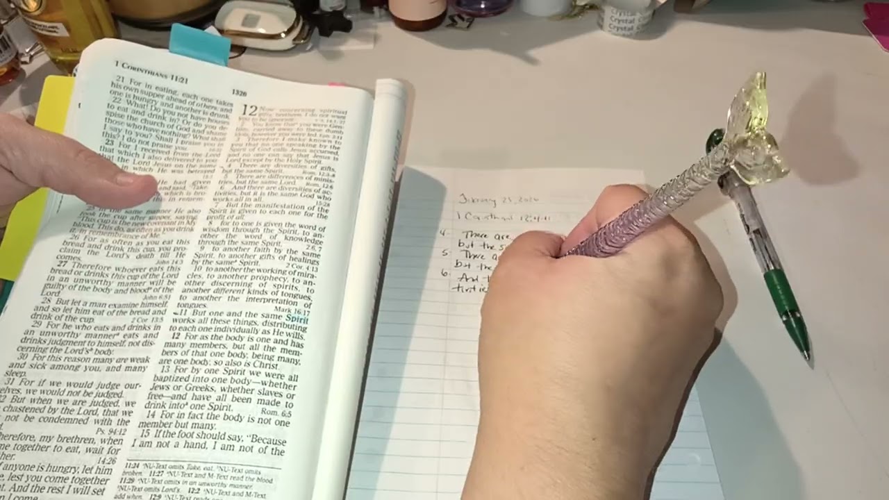 February 25, 2026 | 1 Corinthians 12:4-11 & 2 Corinthians 12:9| Scripture Writing Plan | Love God 