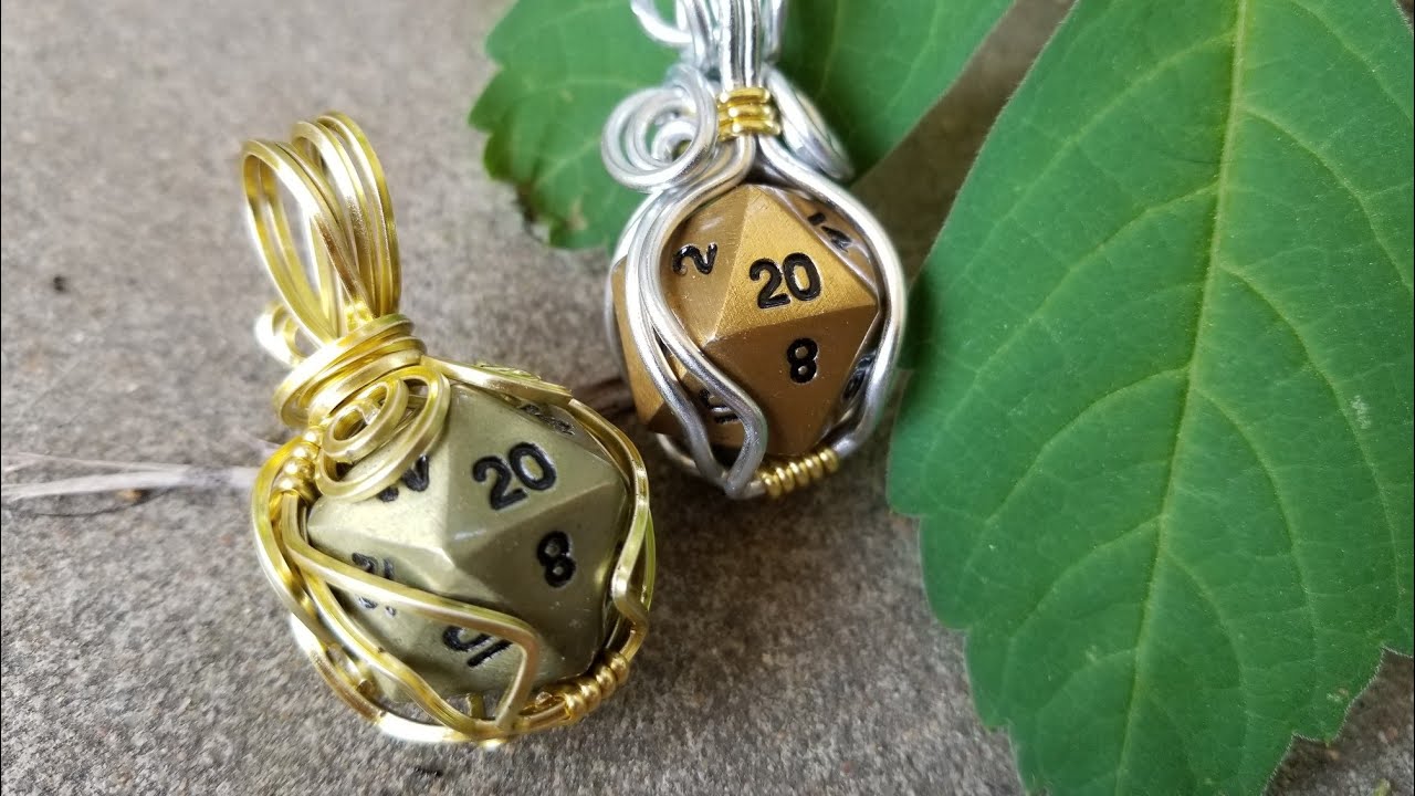 Square Wire Wrapped Dice